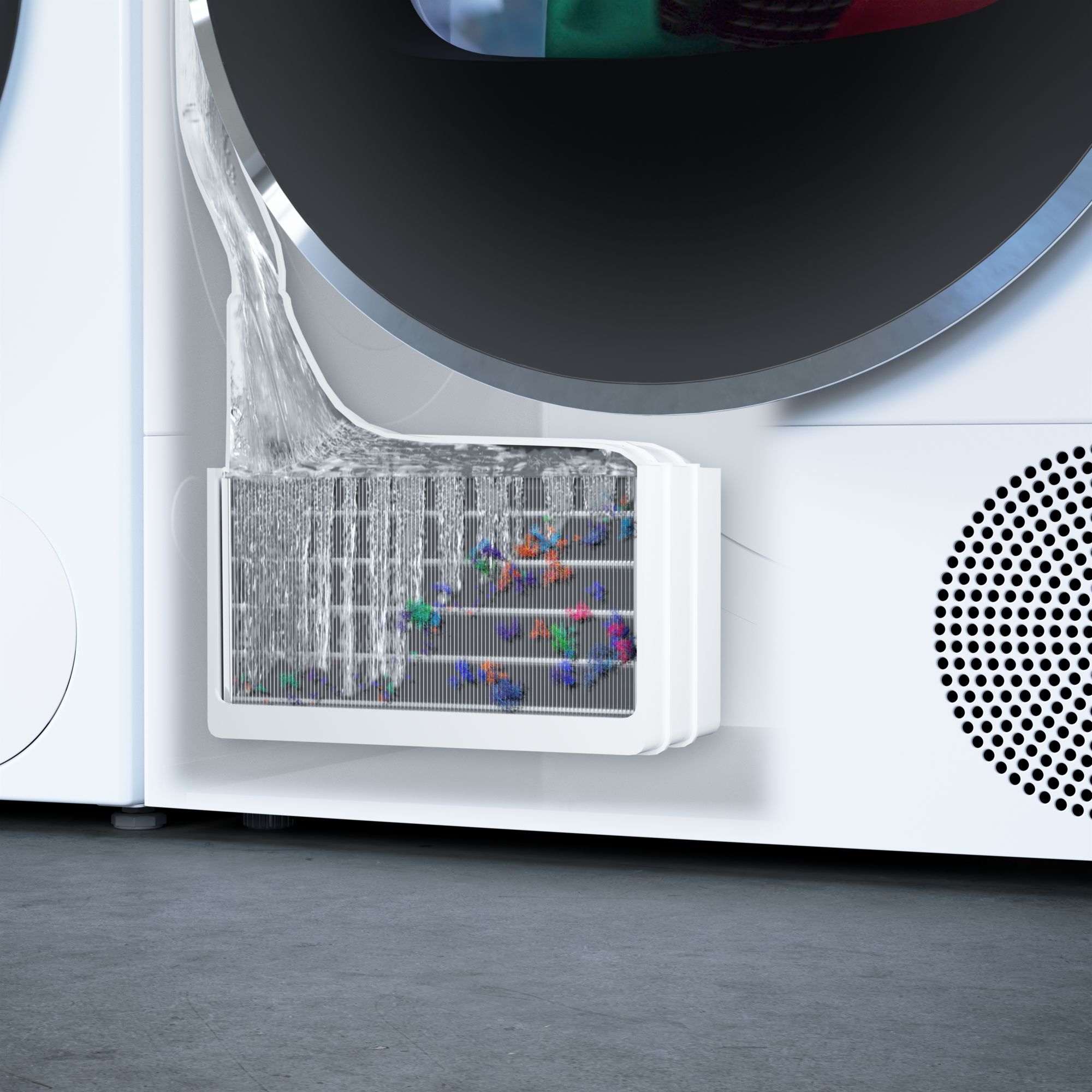 SelfCleaning Condenser: Giữ cho bộ ngưng tụ luôn sạch sẽ, không bị bám bụi vải và đảm bảo hiệu quả năng lượng tối ưu.