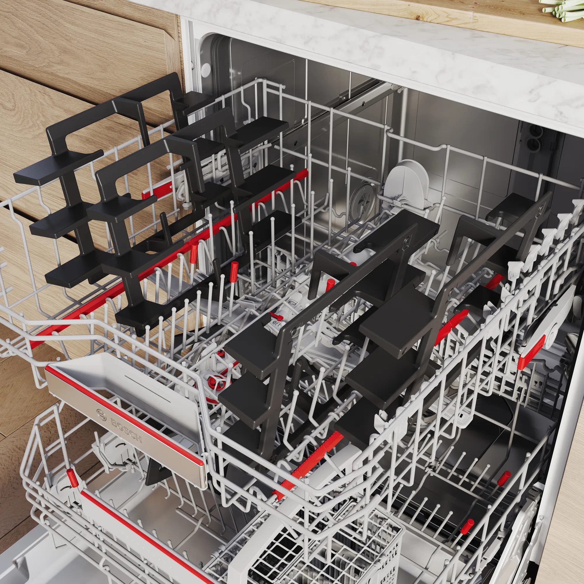 Giá đỡ nồi có thể rửa bằng máy rửa chén
