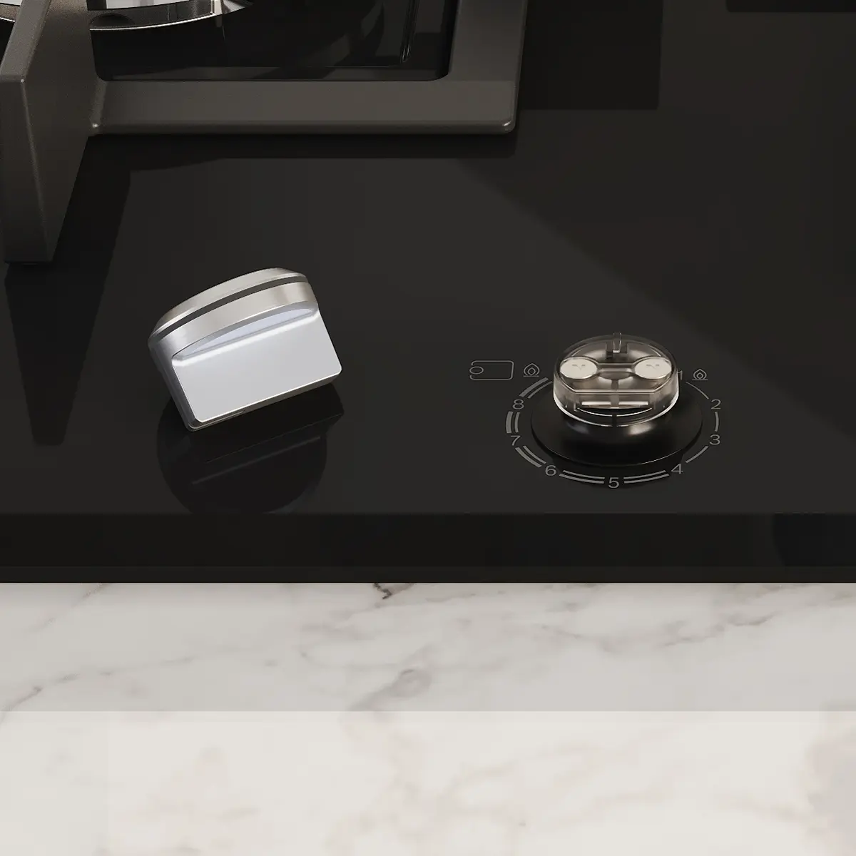 Núm vặn có thể tháo rời: Giúp việc vệ sinh bếp ga dễ dàng hơn.