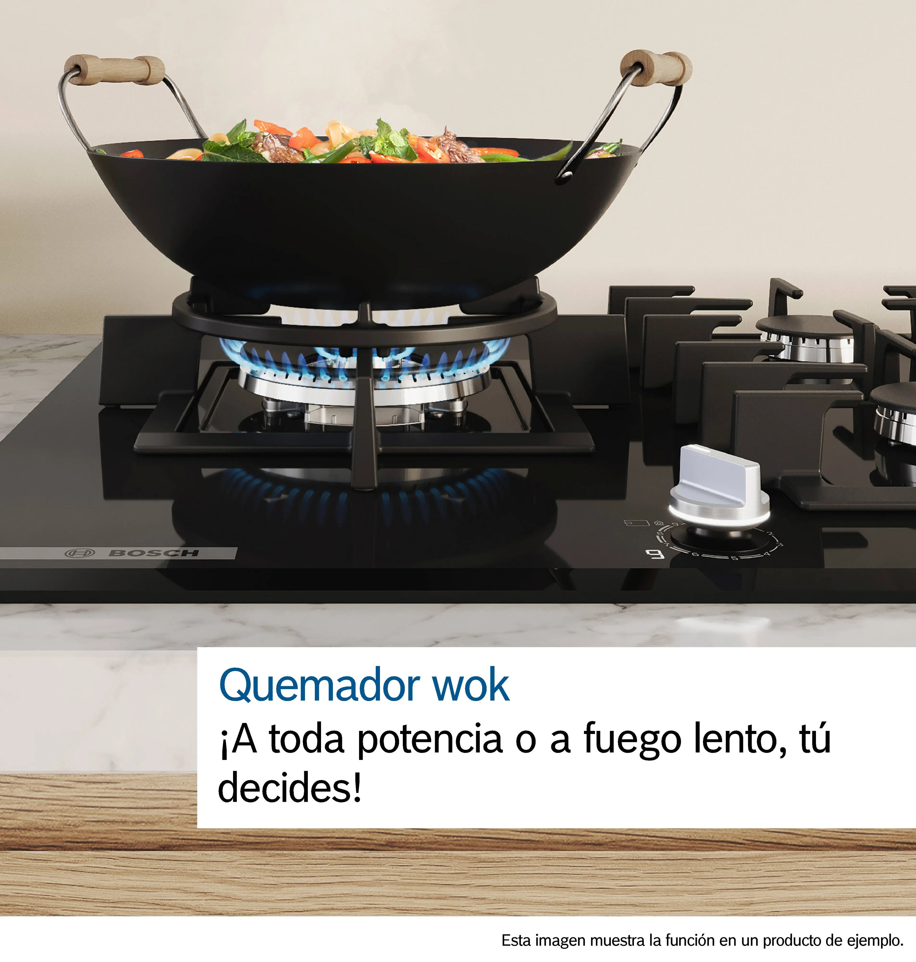 Bếp chuyên dụng cho chảo Wok: Công suất tối đa hoặc nhiệt độ thấp.