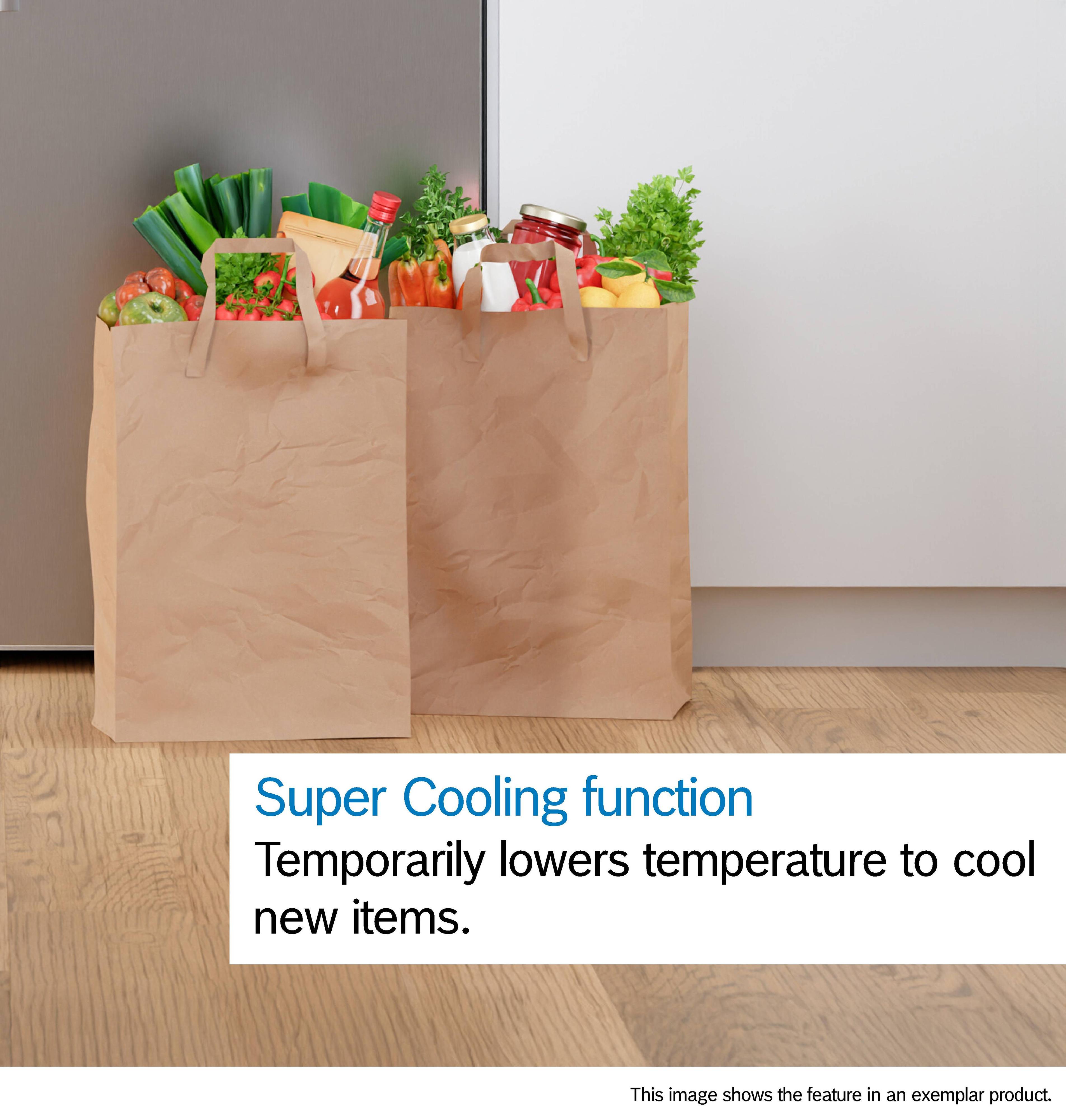 Làm lạnh thực phẩm mới thêm vào nhanh hơn, nhờ đó bảo vệ các thực phẩm đã được làm lạnh.