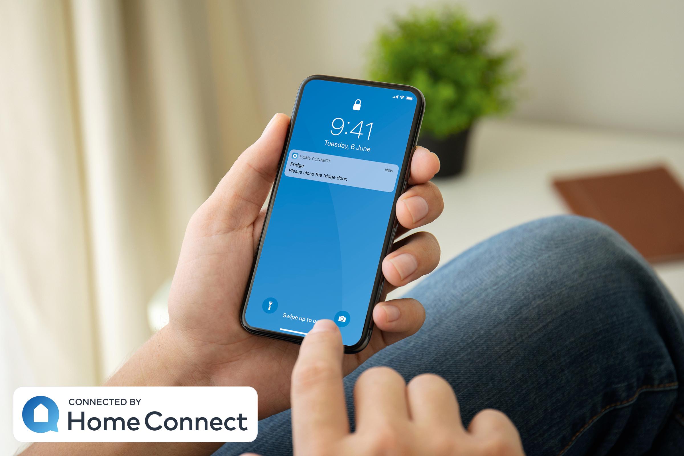 Chỉ cần tải xuống ứng dụng Home Connect và kết nối với tủ lạnh của bạn
