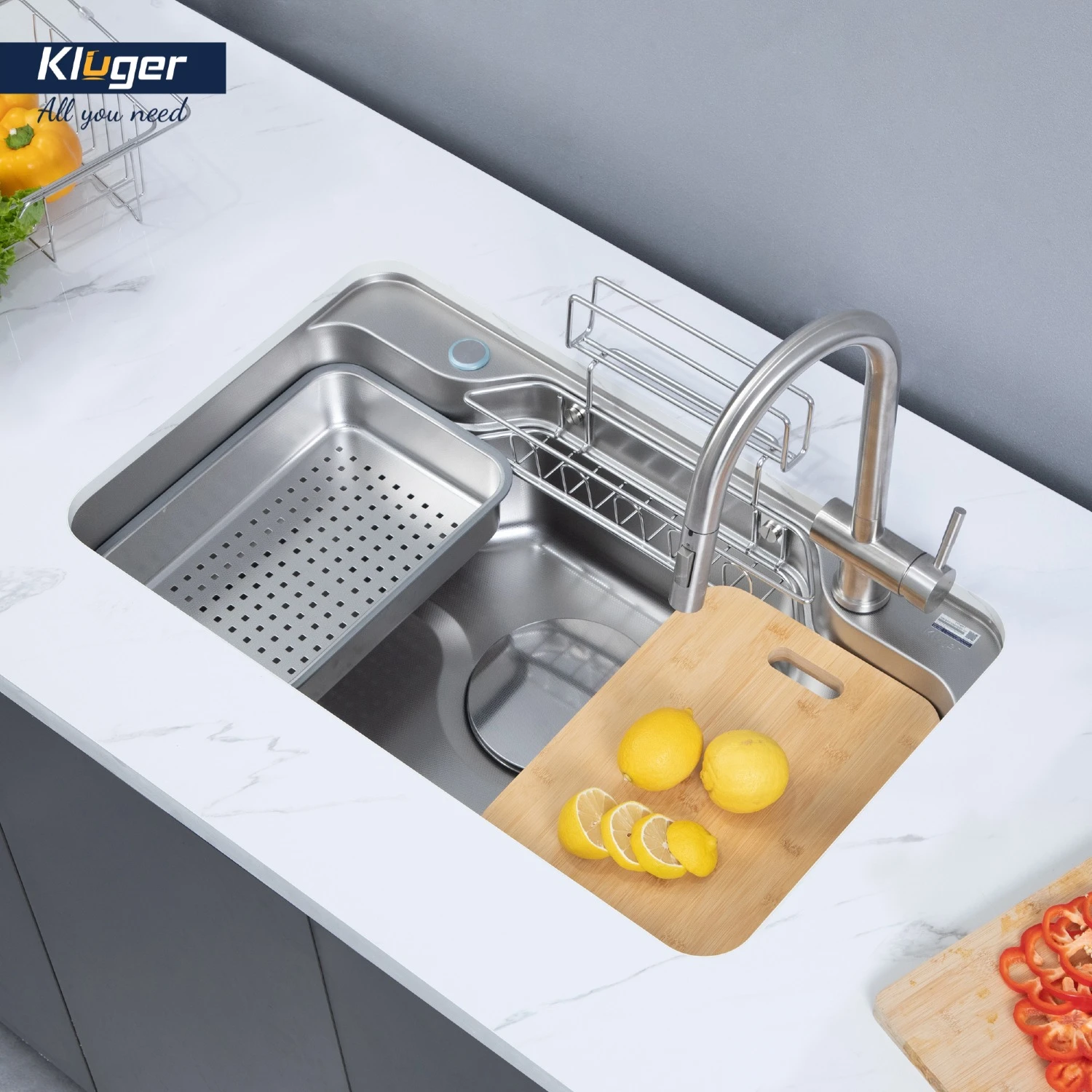 Chậu rửa Kluger KF7848FS-S78 | Lắp âm