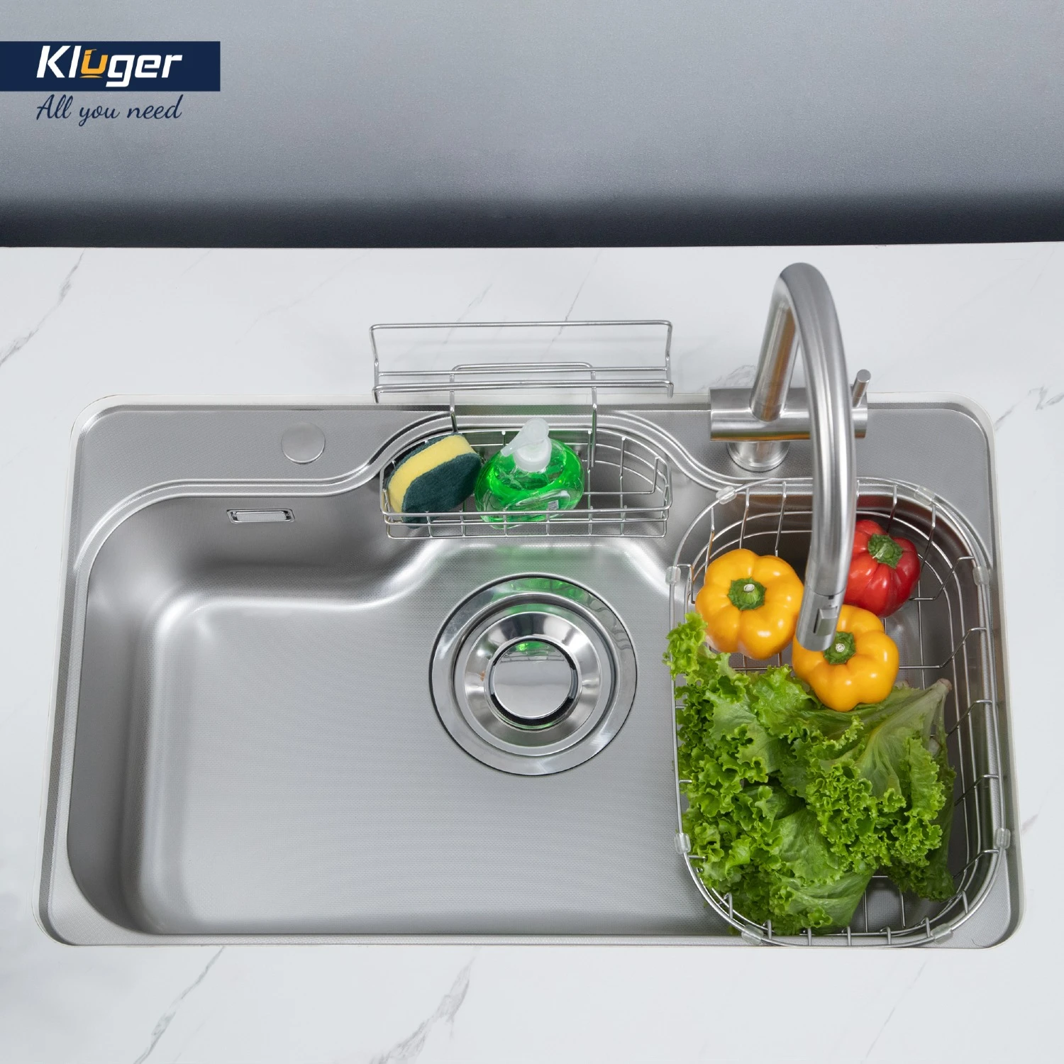 Chậu rửa Kluger KT8050FS-S80 | Lắp âm