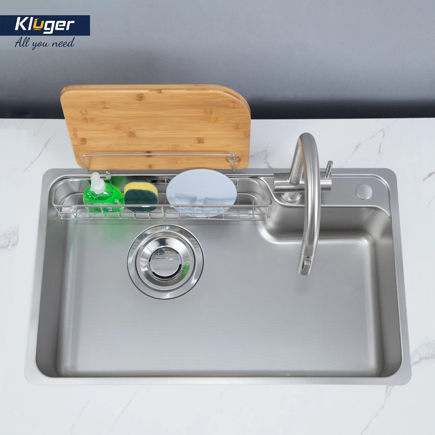 Chậu rửa Kluger KH8048SL Plus | Lắp dương