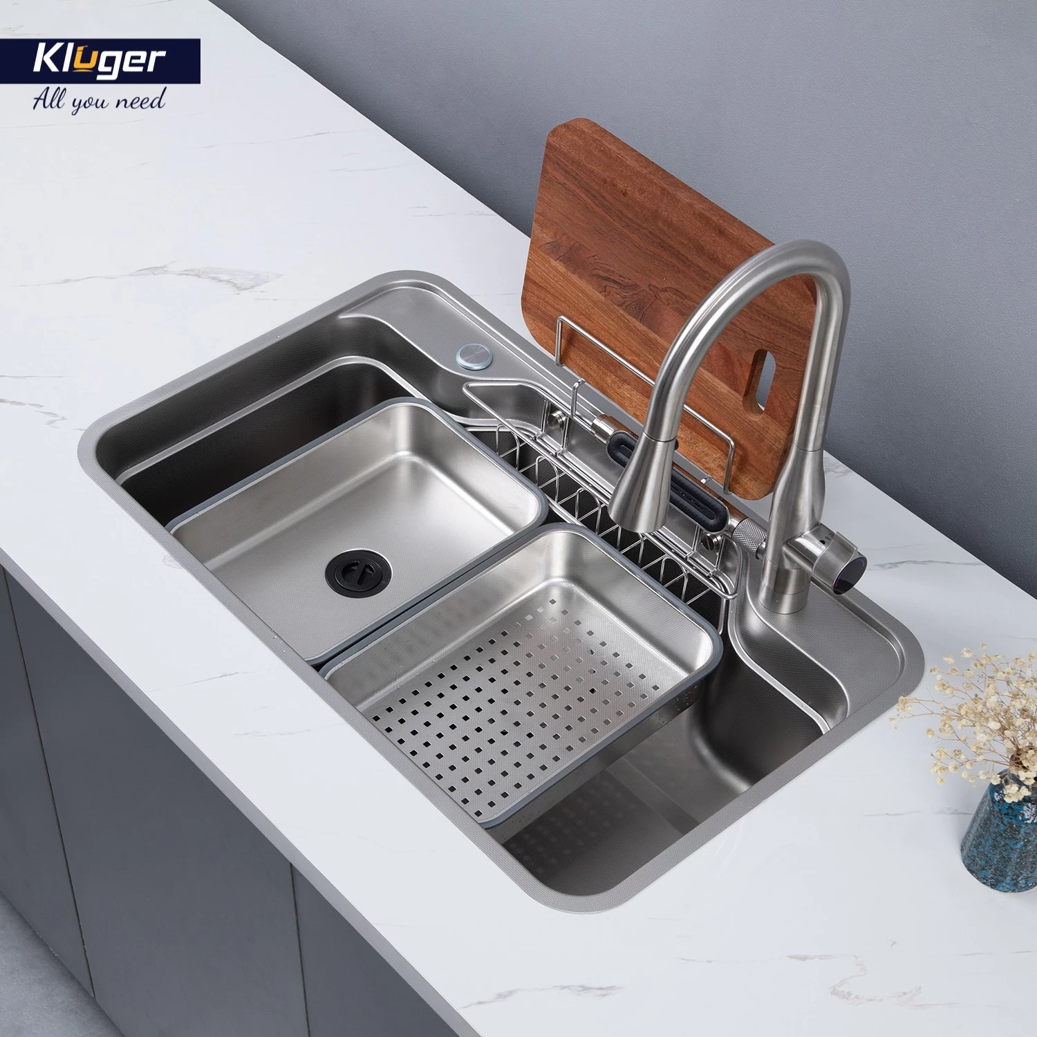 Chậu rửa Kluger KF7848FS-S78 Plus | Lắp dương
