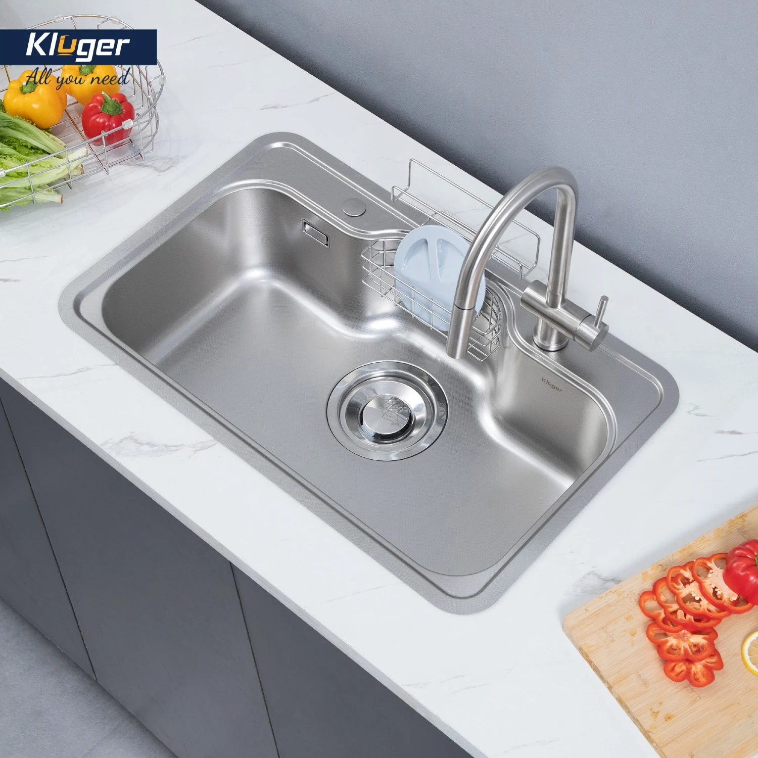 Chậu rửa Kluger KT8050FS-S80 | Lắp dương