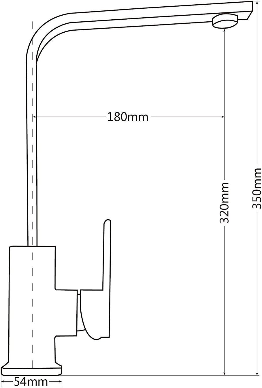 Kích thước sản phẩm - Vòi rửa Roslerer RL-801 New Kích thước sản phẩm - Vòi rửa Roslerer RL-801 New