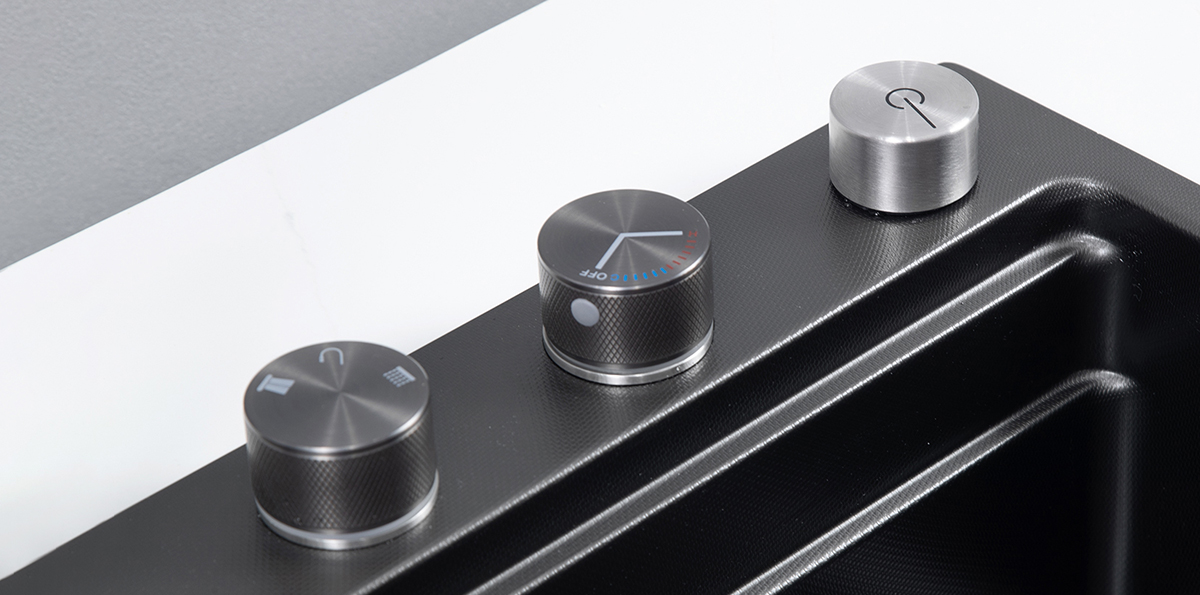 Chậu rửa trang bị 03 núm xoay đa năng, hỗ trợ tối đa cho người dùng. Chậu rửa trang bị 03 núm xoay đa năng, hỗ trợ tối đa cho người dùng.