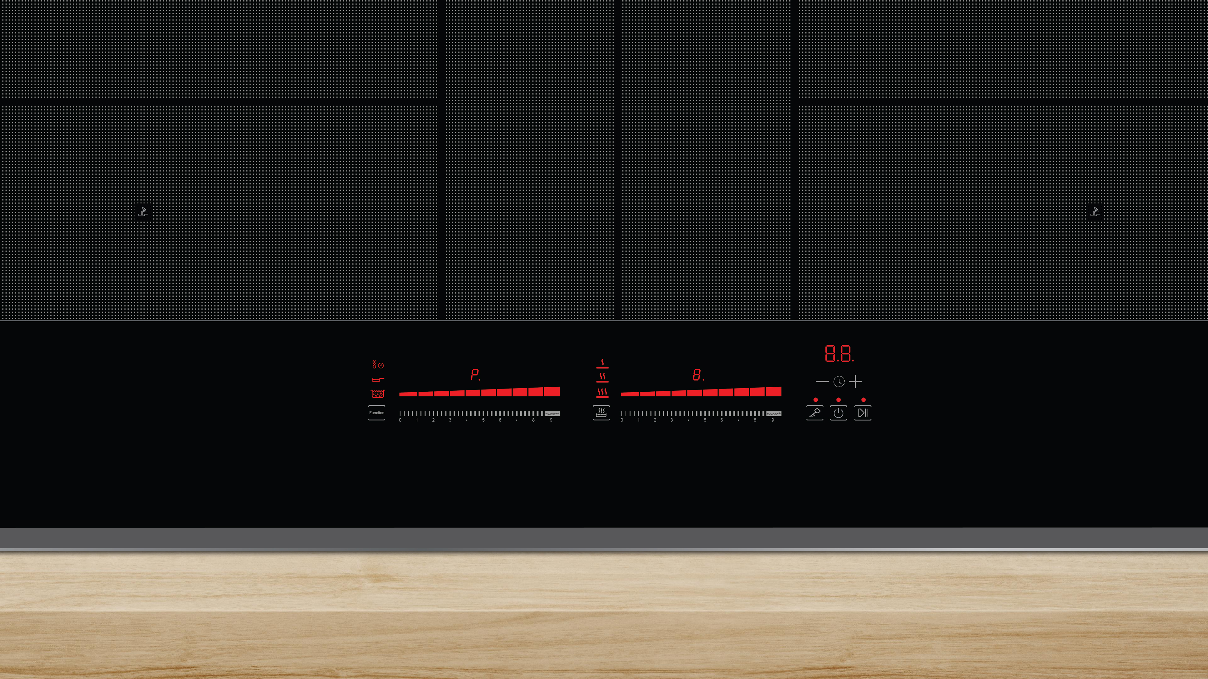 Bảng điều khiển EGO Flex TC của GX IH988G này có thể nó là rất dễ điều khiển, thực ra nó chỉ có tổng cộng 2 thao tác là bạn có thể bắt đầu nấu (bật nguồn + kéo slider). Bảng điều khiển EGO Flex TC của GX IH988G này có thể nó là rất dễ điều khiển, thực ra nó chỉ có tổng cộng 2 thao tác là bạn có thể bắt đầu nấu (bật nguồn + kéo slider).