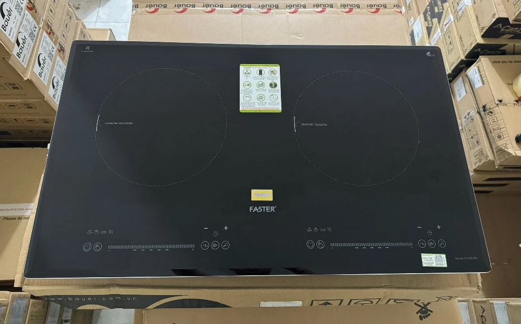 Bếp từ Faster FS 929I Pro | 2 vùng nấu | Inverter | 4600W | nhập khẩu nguyên chiếc từ Malaysia Bếp từ Faster FS 929I Pro | 2 vùng nấu | Inverter | 4600W | nhập khẩu nguyên chiếc từ Malaysia