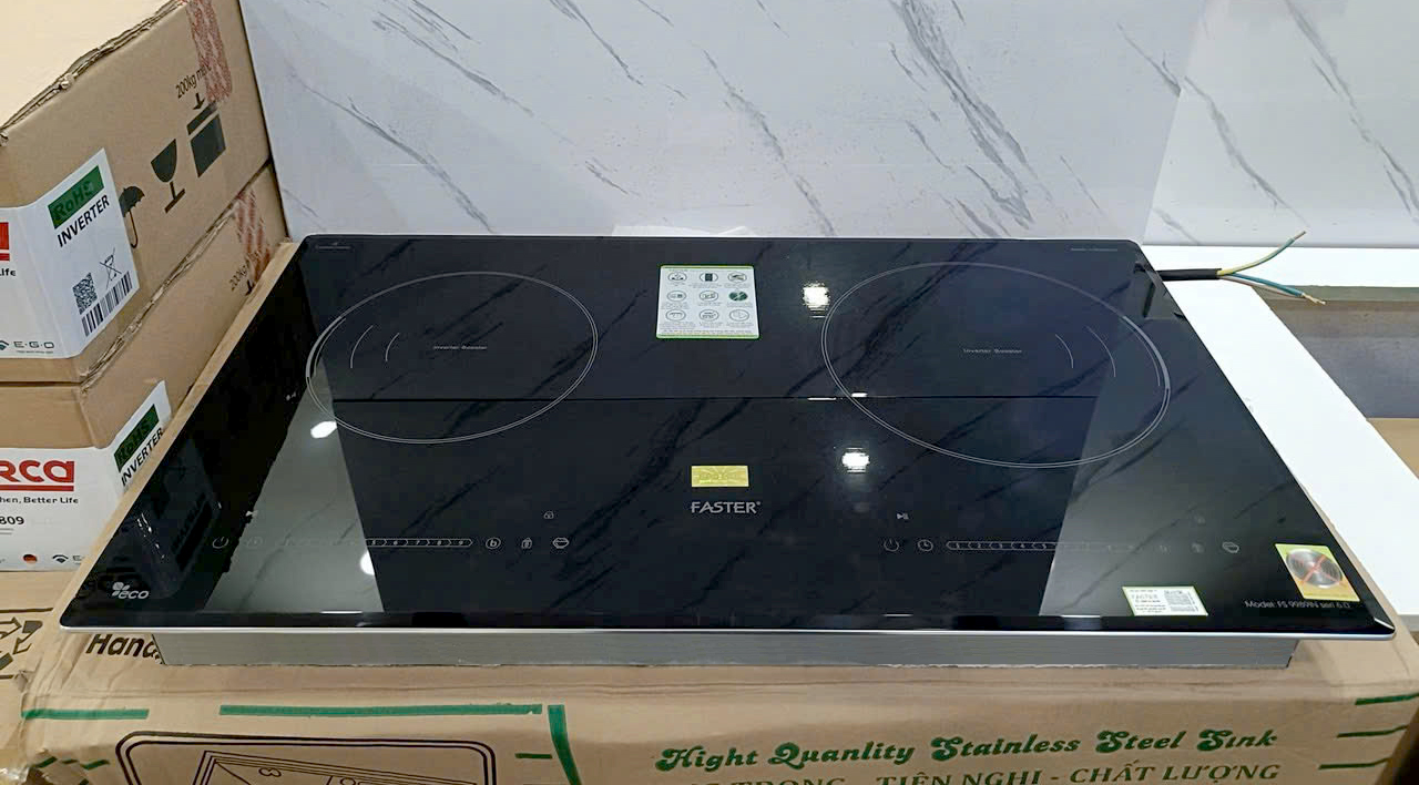 Bếp từ Faster FS 9989IN Seri 6.0 | 2 vùng nấu | Inverter | 4600W | nhập khẩu nguyên chiếc từ Malaysia Bếp từ Faster FS 9989IN Seri 6.0 | 2 vùng nấu | Inverter | 4600W | nhập khẩu nguyên chiếc từ Malaysia