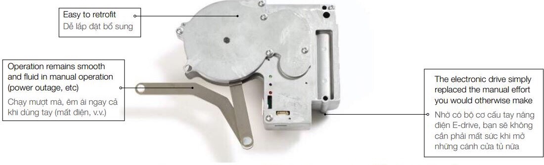 Bộ Tay Nâng Hafele Free Flap 1.7 E 372.29.701