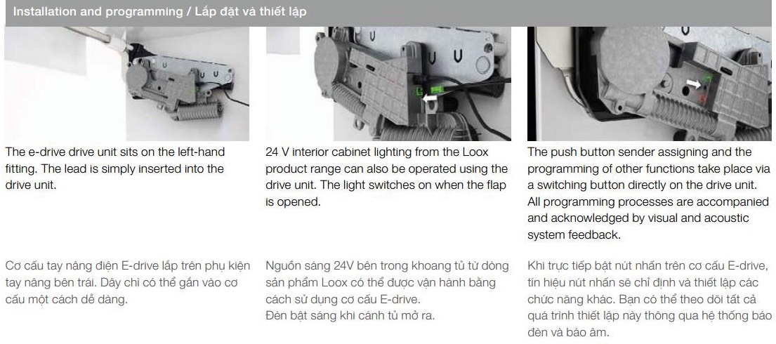 Bộ Tay Nâng Hafele Free Flap 3.15 E 372.29.702