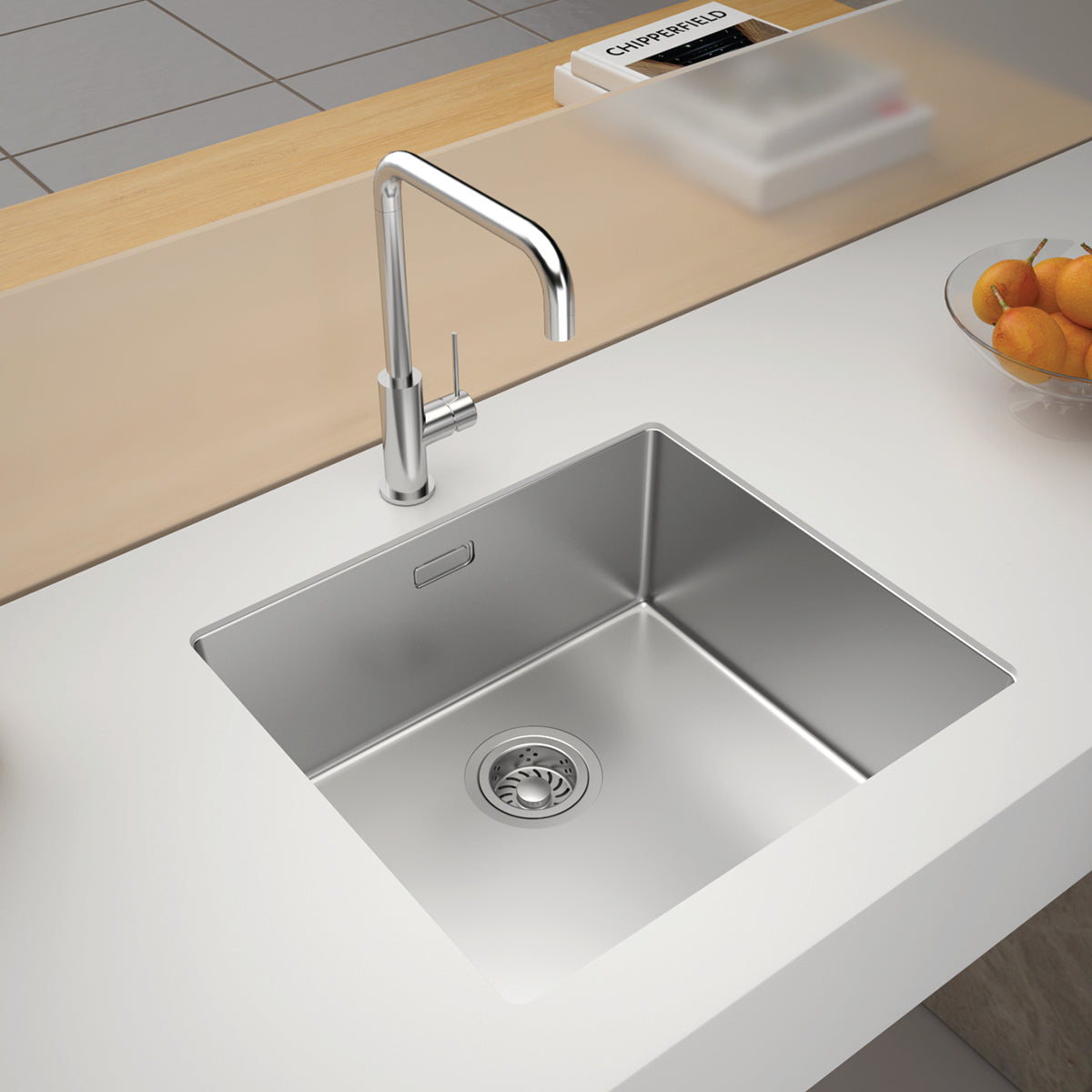 Chậu rửa nhà bếp 1 hố Inox 304 | Hafele Satin R10 HS24-SSN1S-490 | 567.24.417 | 490 x 440 (mm) Chậu rửa nhà bếp 1 hố Inox 304 | Hafele Satin R10 HS24-SSN1S-490 | 567.24.417 | 490 x 440 (mm)