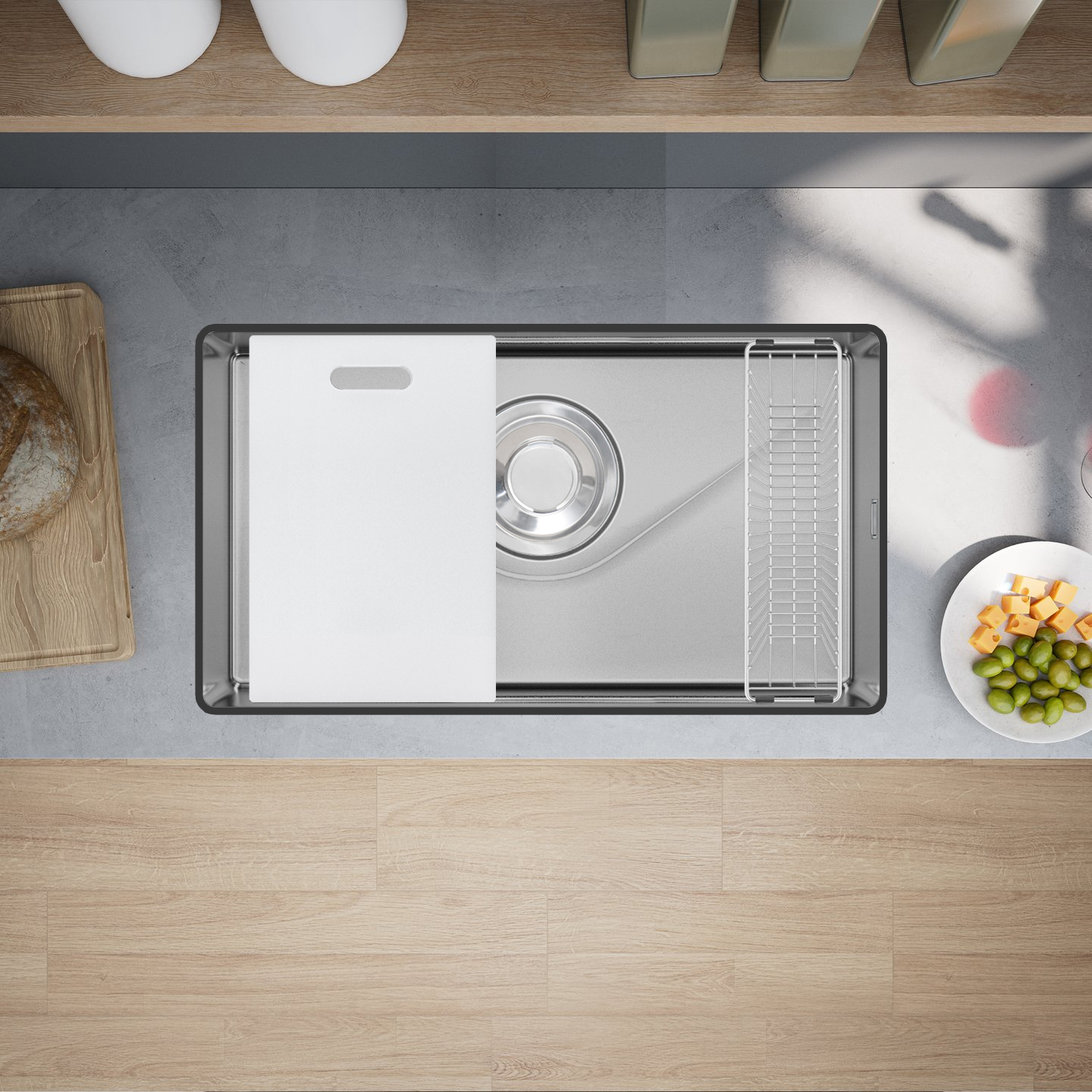 Chậu rửa bát GrandX GX7845V sử dụng bề mặt Volcano Tech cấu trúc dập nổi có khả năng phân tán áp lực và chấn động Chậu rửa bát GrandX GX7845V sử dụng bề mặt Volcano Tech cấu trúc dập nổi có khả năng phân tán áp lực và chấn động