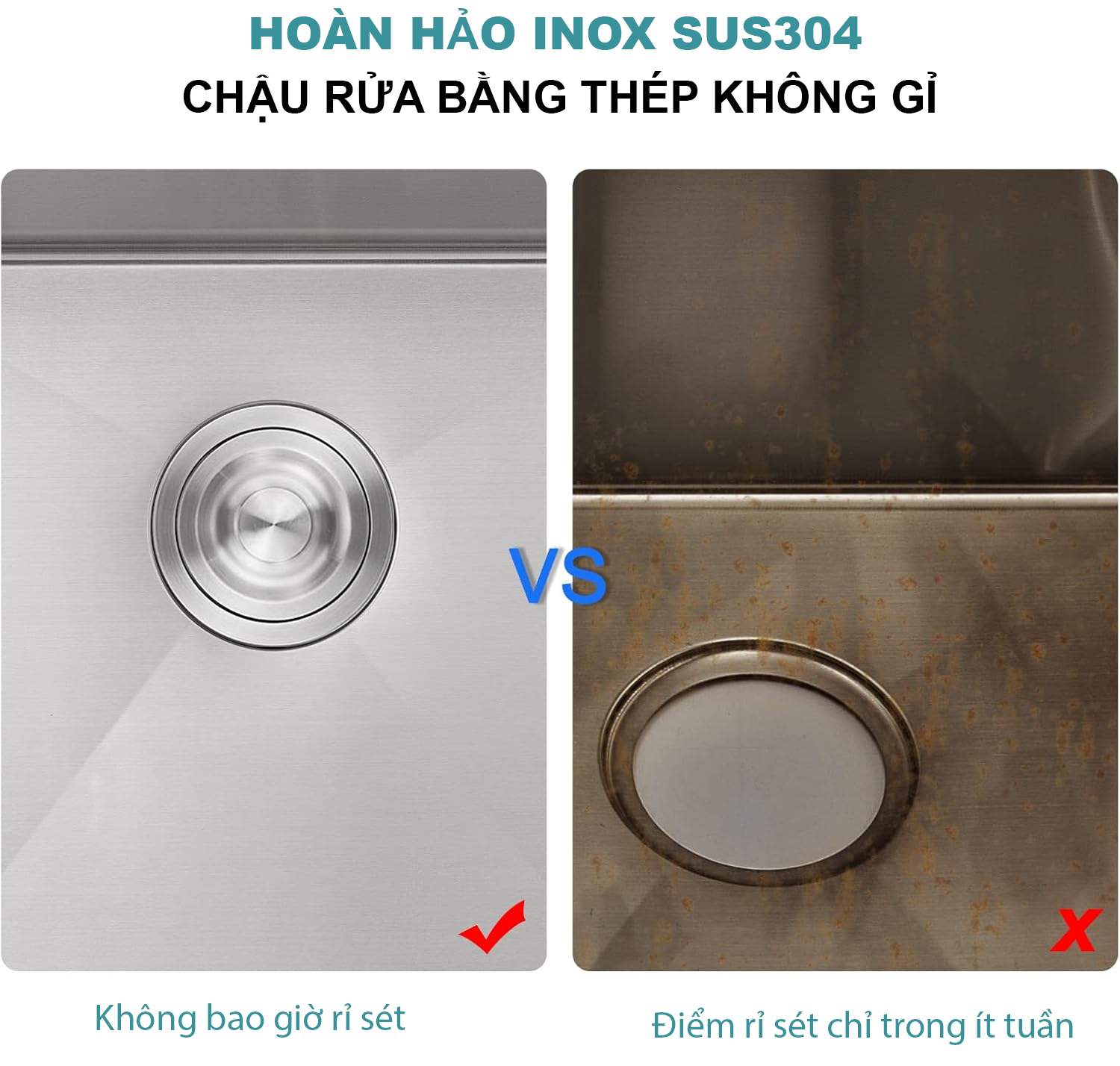Chậu rửa bát Roslerer RL04-6045DA được làm từ INOX SUS304, một loại chất liệu cao cấp và chất lượng. Chậu rửa bát Roslerer RL04-6045DA được làm từ INOX SUS304, một loại chất liệu cao cấp và chất lượng.