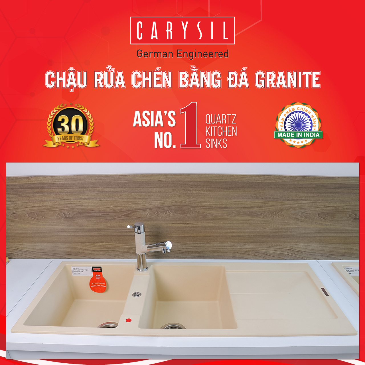 Chậu rửa Carysil ENC1-18 Chậu rửa Carysil ENC1-18