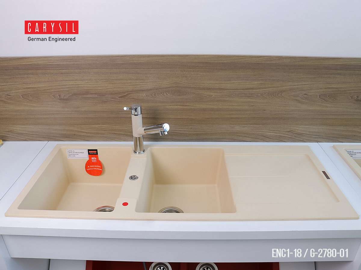 Hình ảnh thực tế chậu rửa Carysil ENC1-18 Hình ảnh thực tế chậu rửa Carysil ENC1-18