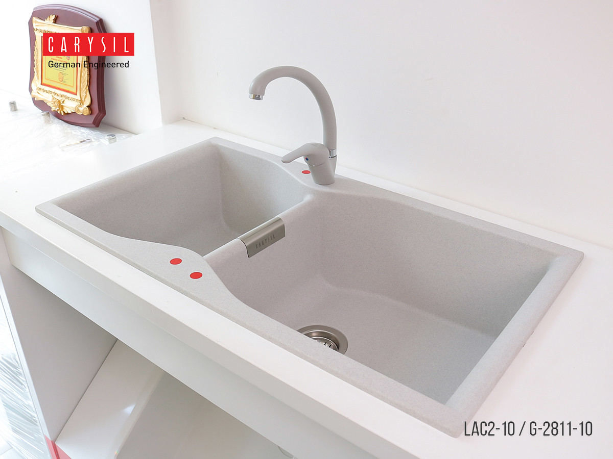 Hình ảnh thực tế chậu rửa Carysil LAC-10 Hình ảnh thực tế chậu rửa Carysil LAC-10