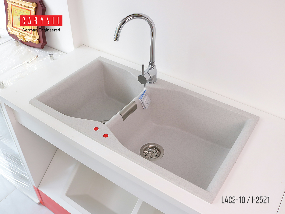 Hình ảnh thực tế chậu rửa Carysil LAC-10 Hình ảnh thực tế chậu rửa Carysil LAC-10