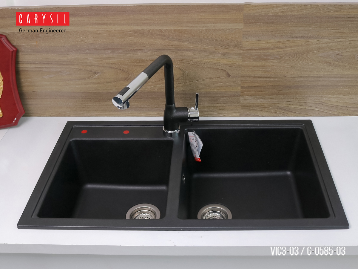 Chậu rửa Carysil VIC3-03 - Hình ảnh thực tế chậu rửa Carysil VIC3-03 Chậu rửa Carysil VIC3-03 - Hình ảnh thực tế chậu rửa Carysil VIC3-03