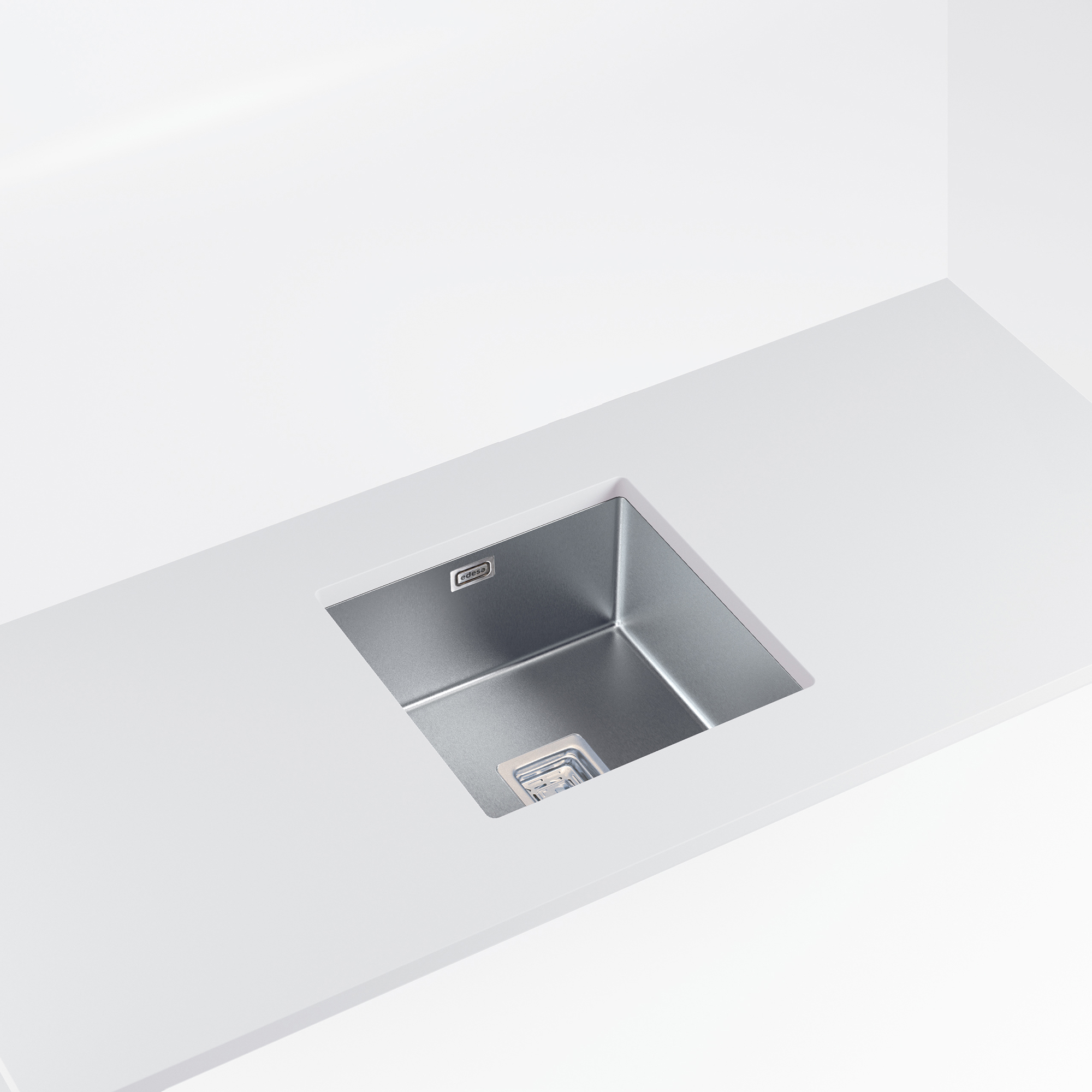 Chậu rửa 1 hố lắp âm cao cấp | Edesa MAKALU BE 40X40 1C R-10 | 44 x 44cm Chậu rửa 1 hố lắp âm cao cấp | Edesa MAKALU BE 40X40 1C R-10 | 44 x 44cm