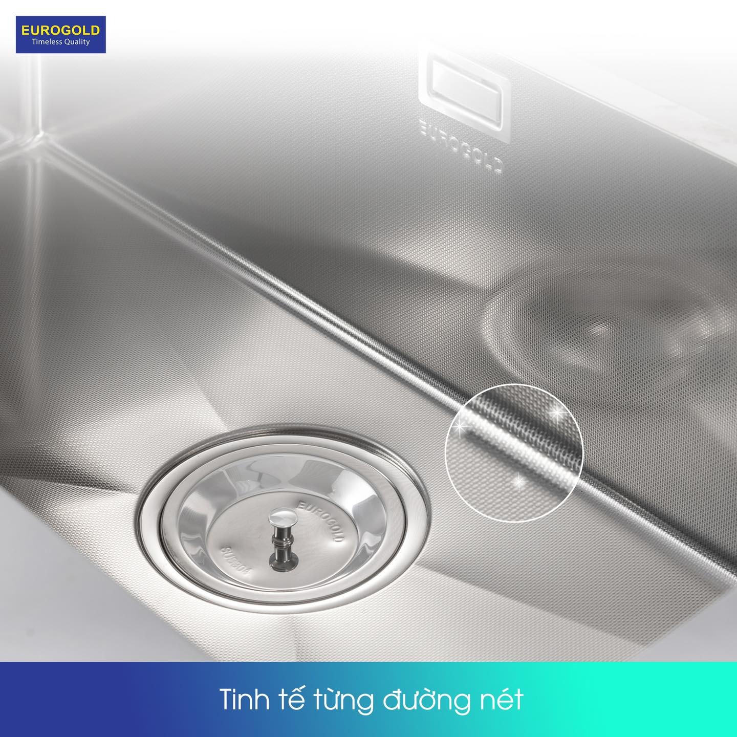 Chậu rửa bát 1 hố Eurogold EUC18045EB sẽ luôn khô ráo và dễ dàng làm sạch, ngăn ngừa tích tụ nước và vi khuẩn nhờ thiết kế đáy chậu nghiêng 1 góc 3-4 độ. Chậu rửa bát 1 hố Eurogold EUC18045EB sẽ luôn khô ráo và dễ dàng làm sạch, ngăn ngừa tích tụ nước và vi khuẩn nhờ thiết kế đáy chậu nghiêng 1 góc 3-4 độ.