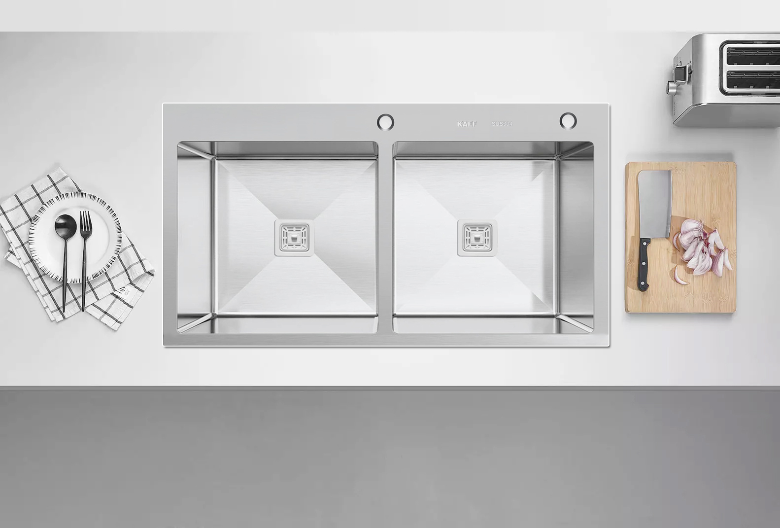 Chậu rửa Kaff KF-HMS8245 - Thiết kế sang trọng cho không gian bếp tiện nghi Chậu rửa Kaff KF-HMS8245 - Thiết kế sang trọng cho không gian bếp tiện nghi