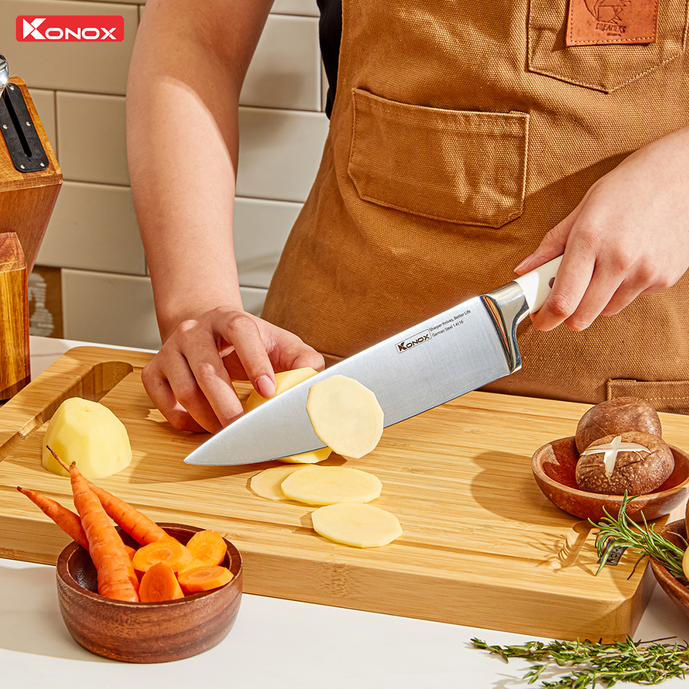 Chef Knife | Dao Đầu Bếp: Lưỡi dao 8 inch, dày 2.2mm. Chef Knife | Dao Đầu Bếp: Lưỡi dao 8 inch, dày 2.2mm.