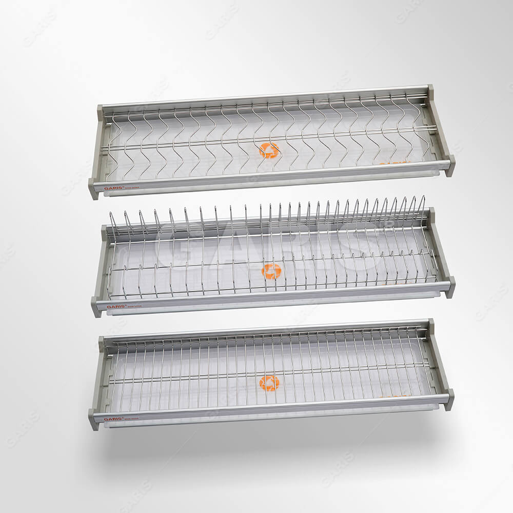 Giá đựng bát đĩa cố định Garis GB07.90E được thiết kế 3 tầng rộng rãi, thông thoáng và tiện dụng giúp bạn thoải mái đựng bát đĩa. Giá đựng bát đĩa cố định Garis GB07.90E được thiết kế 3 tầng rộng rãi, thông thoáng và tiện dụng giúp bạn thoải mái đựng bát đĩa.