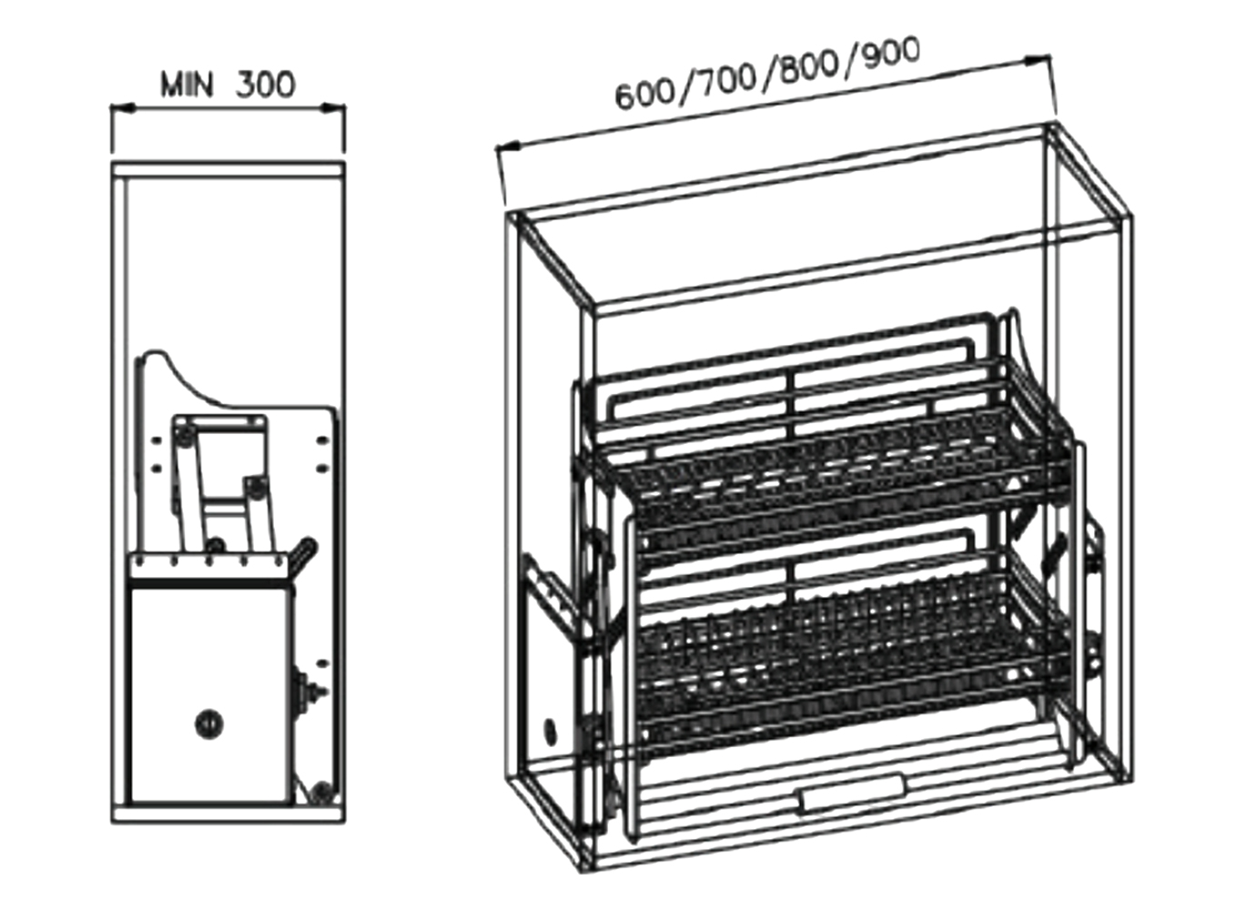 Kích thước sản phẩm | Giá bát đĩa nâng hạ Inox 304 nan dẹt khung thép Carbon sơn nhiệt GrandX Kích thước sản phẩm | Giá bát đĩa nâng hạ Inox 304 nan dẹt khung thép Carbon sơn nhiệt GrandX