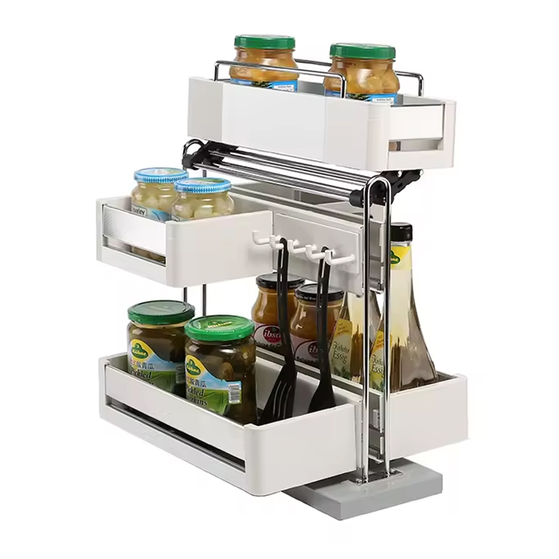 Giá đựng chai lọ tẩy rửa Inox hộp đáy đặc cánh mở 400mm Eurogold EUSL400 | ETR400