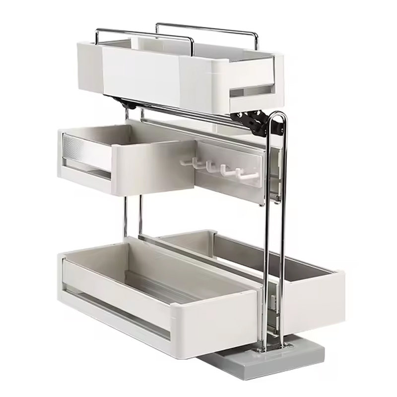 Giá đựng chai lọ tẩy rửa Inox hộp đáy đặc cánh mở 400mm Eurogold EUSL400 | ETR400