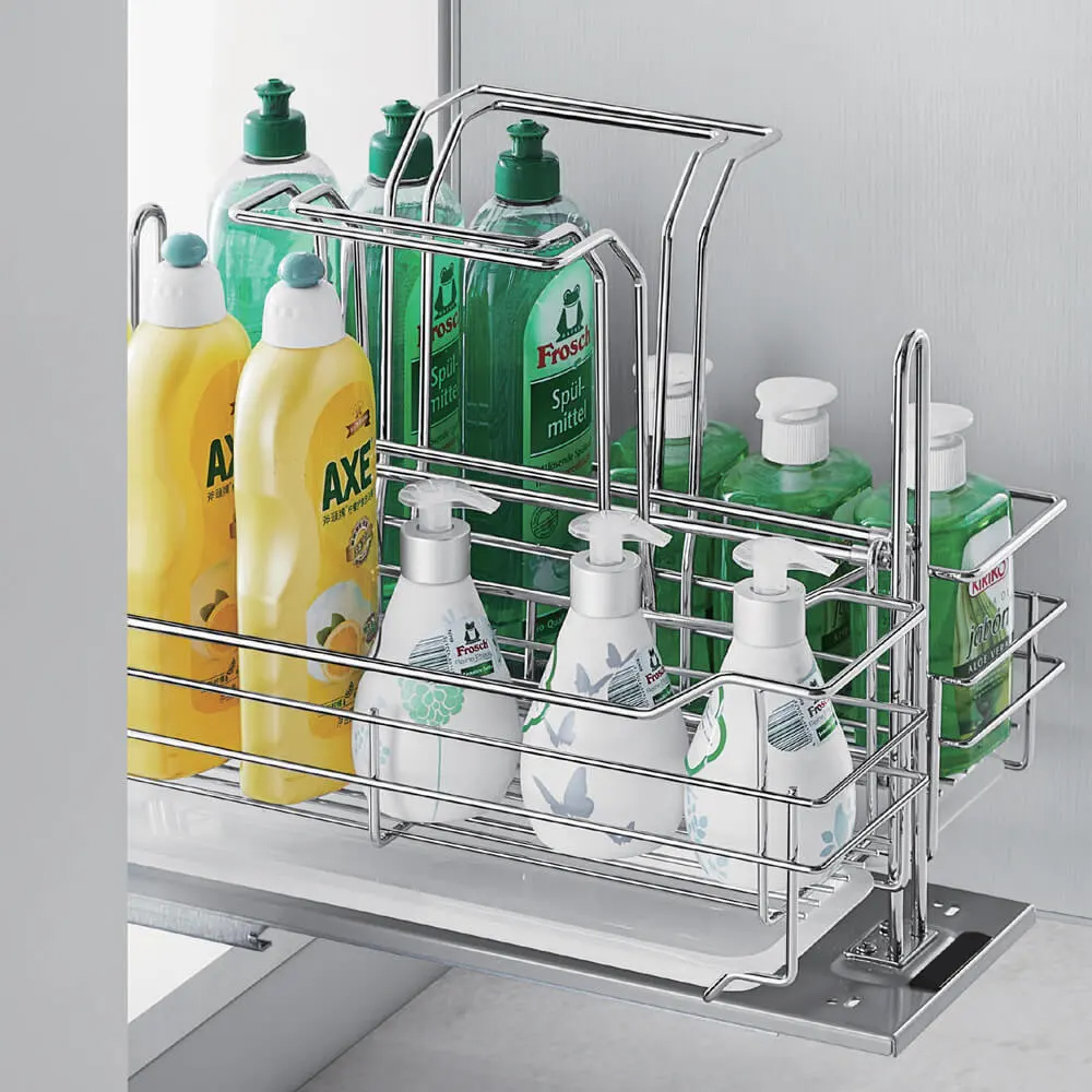 Giá đựng chai lọ tẩy rửa Eurogold EGSL300 ra đời giúp bạn lưu trữ các loại chai lọ này dễ dàng hơn. Giá đựng chai lọ tẩy rửa Eurogold EGSL300 ra đời giúp bạn lưu trữ các loại chai lọ này dễ dàng hơn.