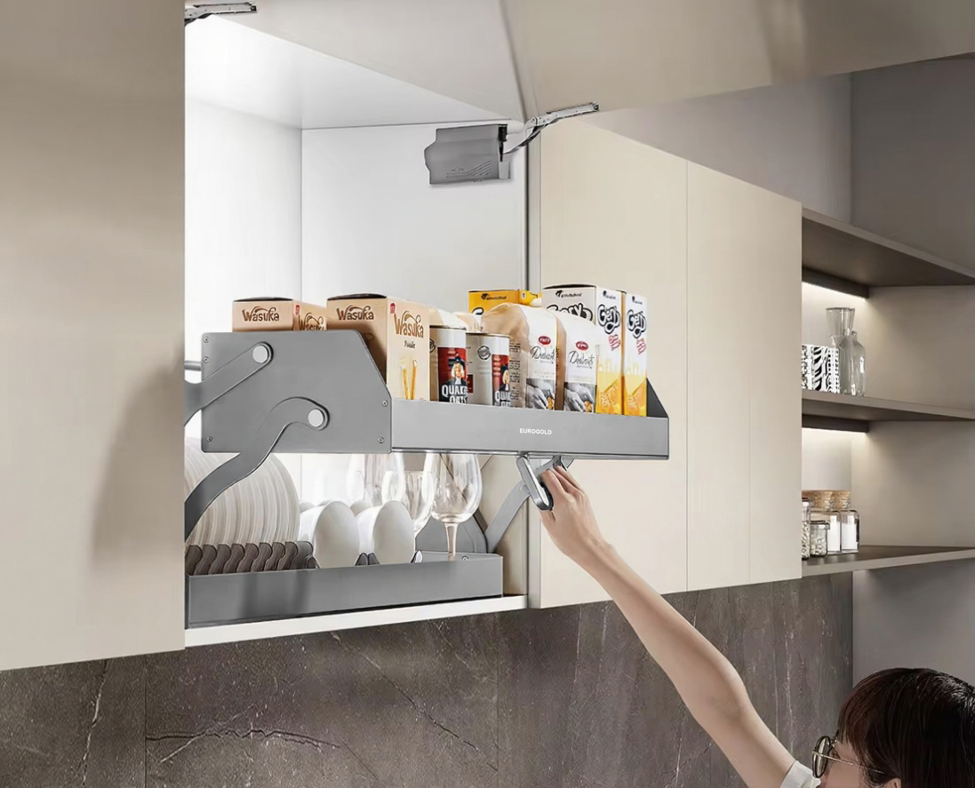 Giá nâng hạ đa năng hợp kim nhôm màu ghi đậm 600mm EUM9160G là phụ kiện bếp không thể thiếu, giúp bạn giải quyết những bất tiện khi nấu nướng trong chính căn bếp nhà mình Giá nâng hạ đa năng hợp kim nhôm màu ghi đậm 600mm EUM9160G là phụ kiện bếp không thể thiếu, giúp bạn giải quyết những bất tiện khi nấu nướng trong chính căn bếp nhà mình