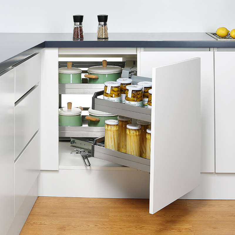 Kệ góc xoay liên hoàn Inox 304 hộp 304 mở phải | Newera NE455.900MR Kệ góc xoay liên hoàn Inox 304 hộp 304 mở phải | Newera NE455.900MR