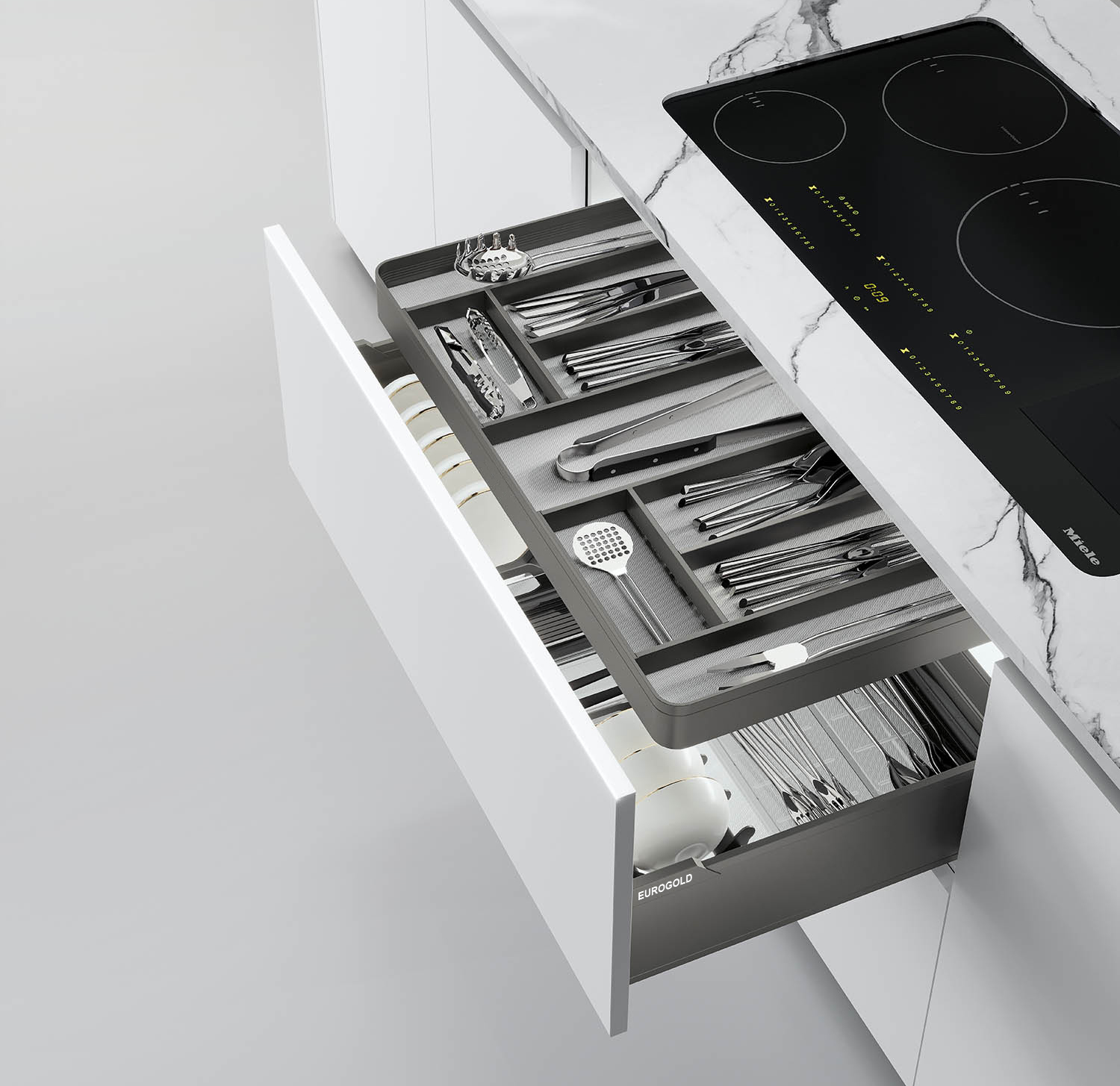 Khay chia độc lập hợp kim nhôm màu ghi đậm 600mm Eurogold EUM7160G | EMG8560 sẽ mang lại cho bạn những trải nghiệm tuyệt vời nhất trong chính căn bếp nhà mình Khay chia độc lập hợp kim nhôm màu ghi đậm 600mm Eurogold EUM7160G | EMG8560 sẽ mang lại cho bạn những trải nghiệm tuyệt vời nhất trong chính căn bếp nhà mình