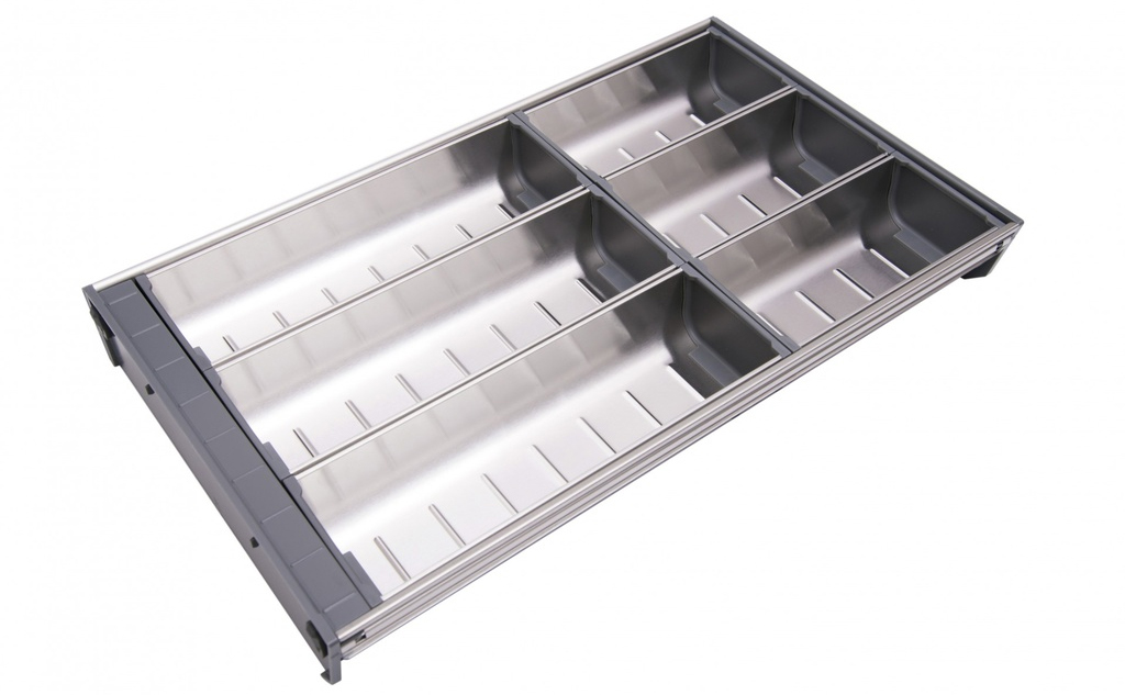 Khay chia thìa dĩa Inox 304 cao cấp không mở rộng | Eurogold E0650A Khay chia thìa dĩa Inox 304 cao cấp không mở rộng | Eurogold E0650A