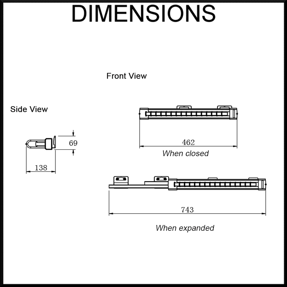 Giá vắt cà vạt, thắt lưng đa năng màu đen Eurogold EUA9150B
