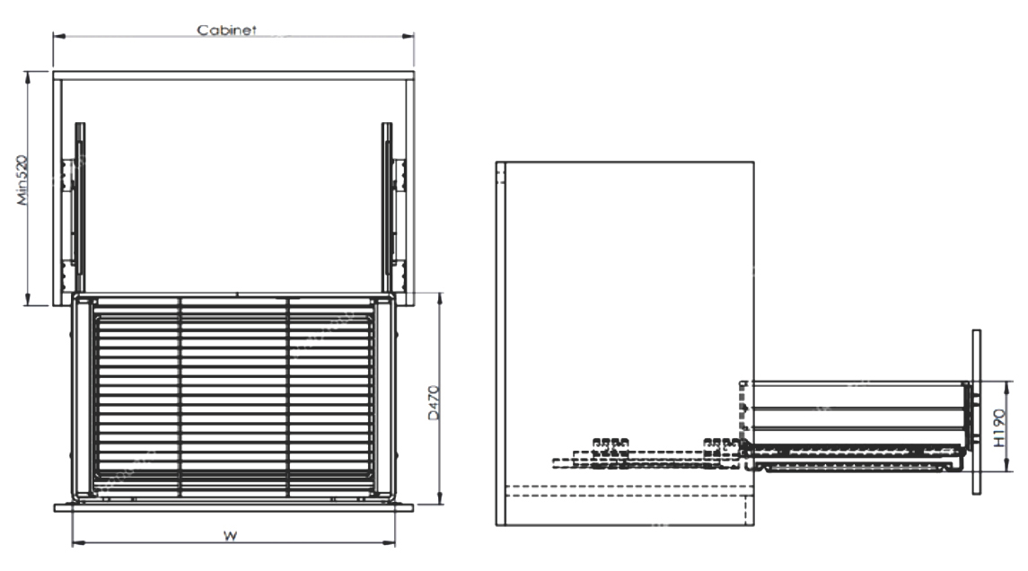 Kích thước lắp đặt sản phẩm | Giá xoong nồi Inox 304 nan tròn 750mm Eurogold EG30475B | EGT6175 | EGT6175VX Kích thước lắp đặt sản phẩm | Giá xoong nồi Inox 304 nan tròn 750mm Eurogold EG30475B | EGT6175 | EGT6175VX