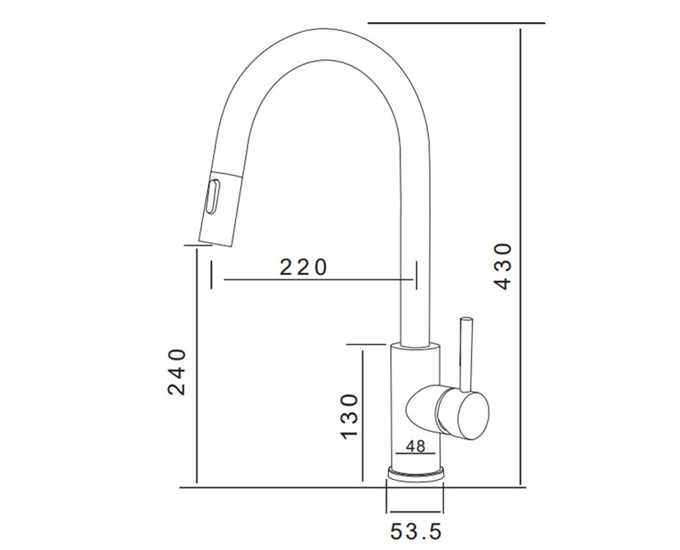 Kích thước sản phẩm | Vòi rửa nóng lạnh dây rút Grandx GXF05 Dual Spray Kích thước sản phẩm | Vòi rửa nóng lạnh dây rút Grandx GXF05 Dual Spray