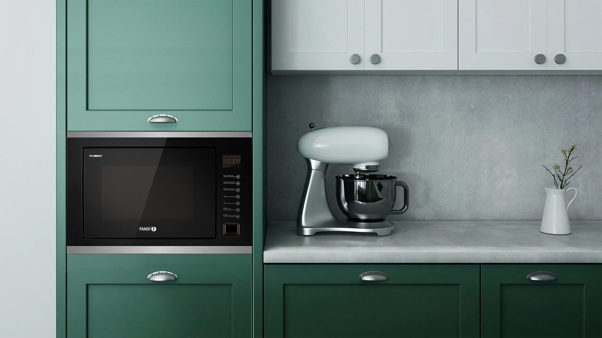 Lò vi sóng Fandi FD-BMW27 được thiết kế sang trọng với gam màu đen nhã nhặn kết hợp kính cường lực đen chống bám bẩn và bám vân tay. Lò vi sóng Fandi FD-BMW27 được thiết kế sang trọng với gam màu đen nhã nhặn kết hợp kính cường lực đen chống bám bẩn và bám vân tay.