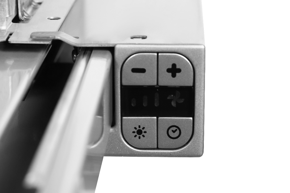 Máy hút mùi âm tủ kính đen 60cm Häfele HH-TG60E | 539.81.073 được trang bị bảng điều khiển phím bấm điện tử thông minh Máy hút mùi âm tủ kính đen 60cm Häfele HH-TG60E | 539.81.073 được trang bị bảng điều khiển phím bấm điện tử thông minh