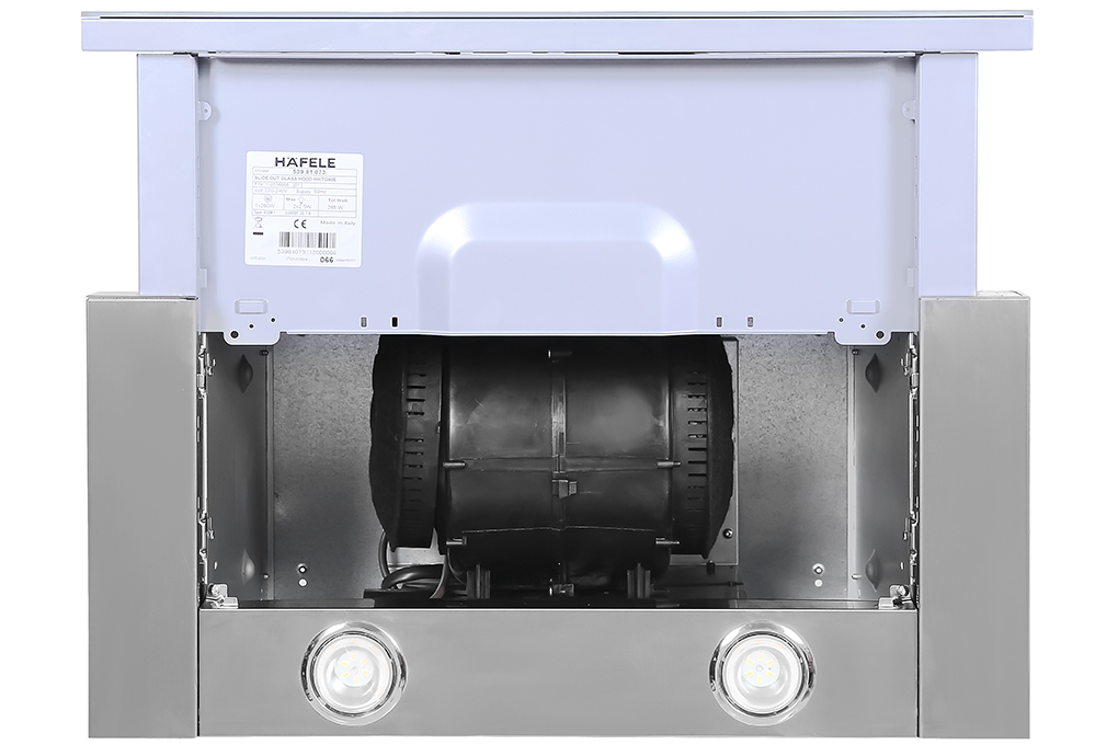 Máy hút mùi âm tủ kính đen 60cm Häfele HH-TG60E | 539.81.073 sử dụng động cơ Tuabin Europe Energy lõi đồng, tiết kiệm điện năng và giảm tiếng ồn Máy hút mùi âm tủ kính đen 60cm Häfele HH-TG60E | 539.81.073 sử dụng động cơ Tuabin Europe Energy lõi đồng, tiết kiệm điện năng và giảm tiếng ồn