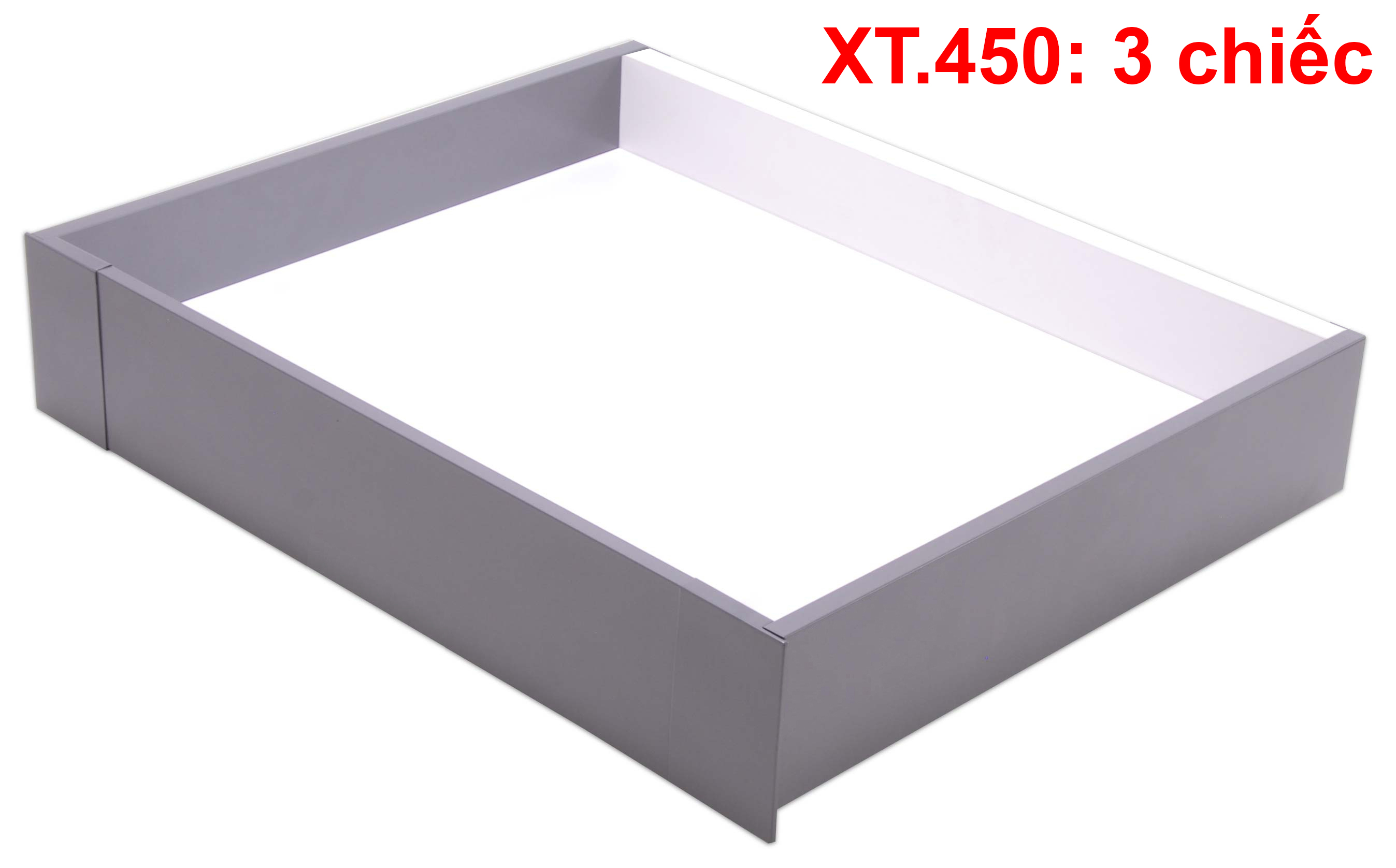 Tủ đồ khô ngăn kéo đa năng độc lập 6 tầng ray hộp màu xám 500mm GrandX XPR.B650