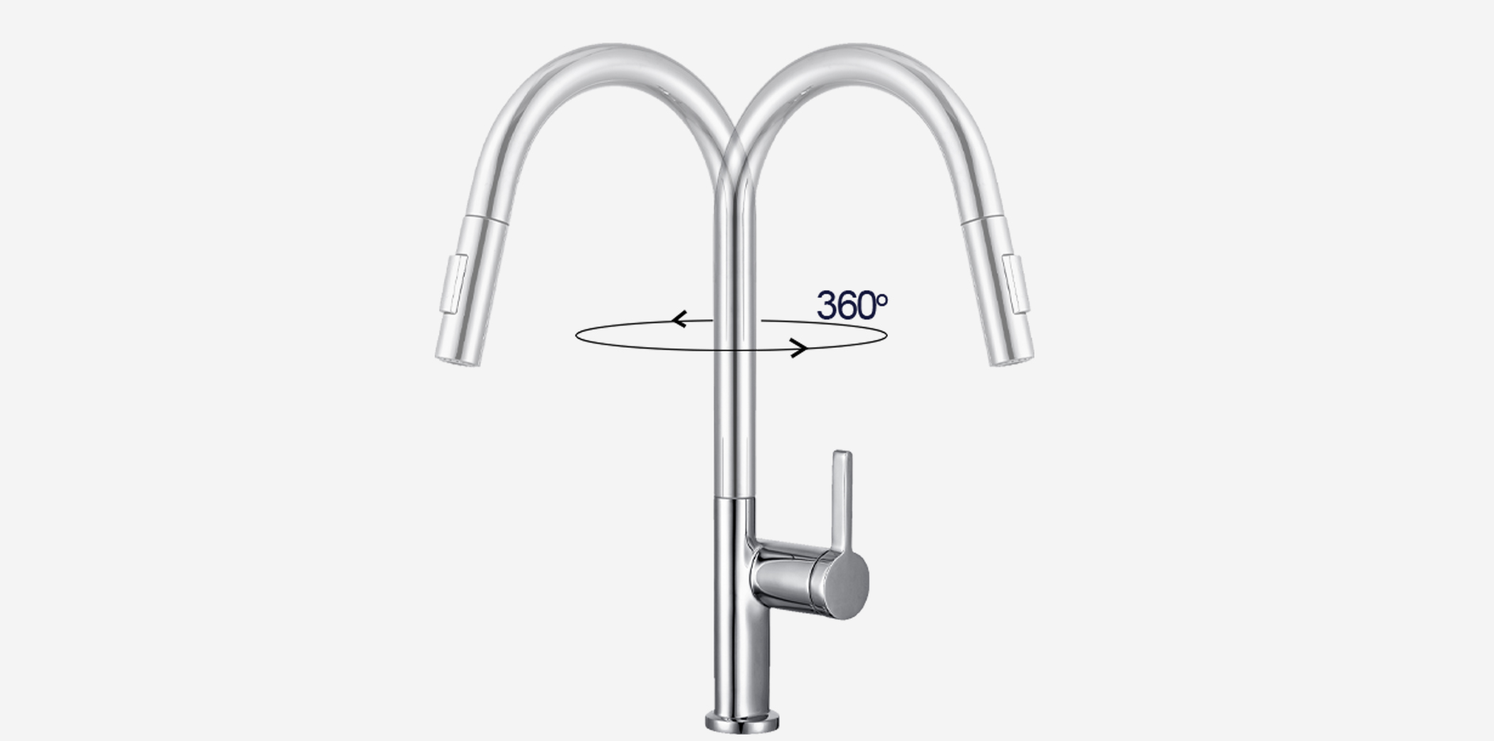 Vòi rửa Kluger KLF0030S thiết kế cao và khả năng xoay 360 độ, tạo ra sự tương thích hoàn hảo với mọi đồ dùng Vòi rửa Kluger KLF0030S thiết kế cao và khả năng xoay 360 độ, tạo ra sự tương thích hoàn hảo với mọi đồ dùng