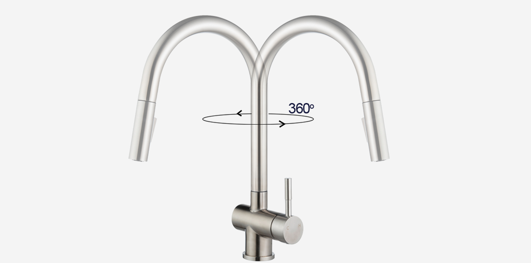 Vòi rửa Kluger KLF0008SC thiết kế cao và khả năng xoay 360 độ, tạo ra sự tương thích hoàn hảo với mọi đồ dùng. Vòi rửa Kluger KLF0008SC thiết kế cao và khả năng xoay 360 độ, tạo ra sự tương thích hoàn hảo với mọi đồ dùng.