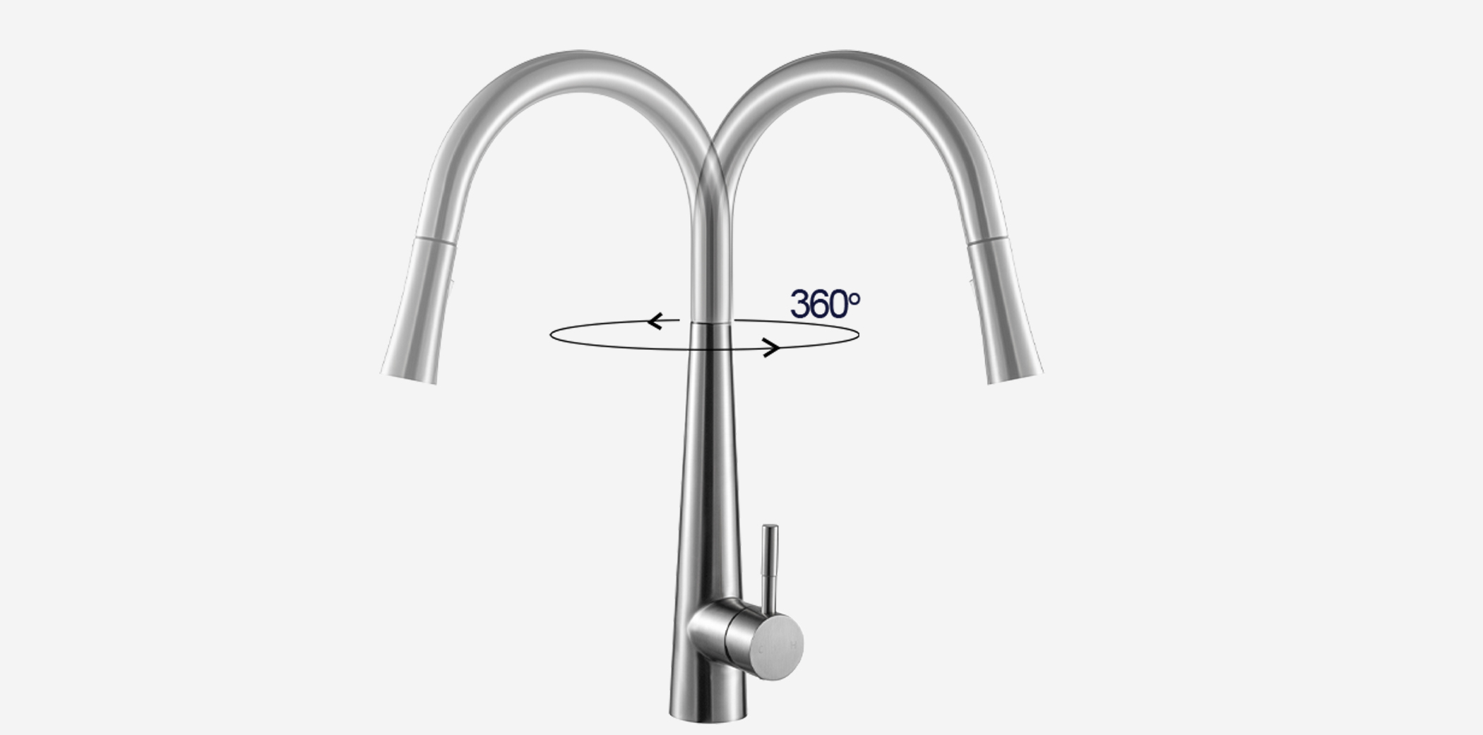 Vòi rửa Kluger KLF0009S thiết kế cao và khả năng xoay 360 độ, tạo ra sự tương thích hoàn hảo với mọi đồ dùng Vòi rửa Kluger KLF0009S thiết kế cao và khả năng xoay 360 độ, tạo ra sự tương thích hoàn hảo với mọi đồ dùng