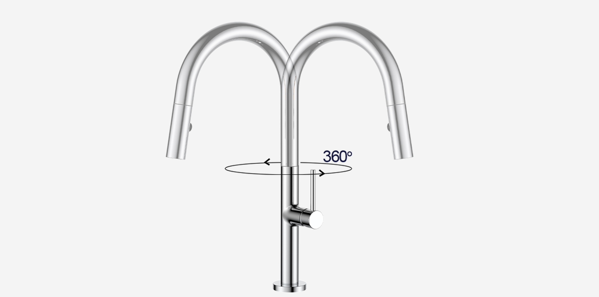 Vòi rửa Kluger KLF0010C thiết kế cao và khả năng xoay 360 độ, tạo ra sự tương thích hoàn hảo với mọi đồ dùng Vòi rửa Kluger KLF0010C thiết kế cao và khả năng xoay 360 độ, tạo ra sự tương thích hoàn hảo với mọi đồ dùng